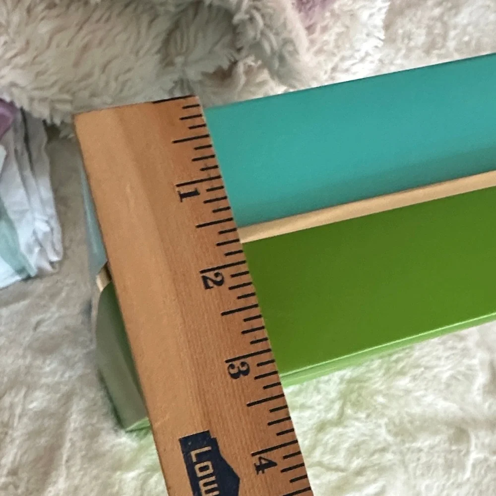 Kate Spade Green/Blue Gift Box with Blue Ribbon